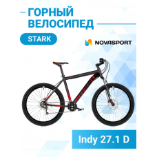 Велосипед Stark'21 Indy 27.1 D черный/красный