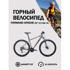 Велосипед 29' Forward Apache 29 2.0 disc AL Серый/Бежевый 20-21 г