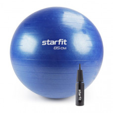 Фитбол Starfit GB-109 с ручным насосом, 85 см,темно-синий