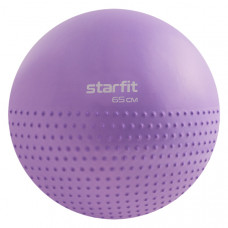 Фитбол полумассажный GB-201, 65 см, фиолетовый