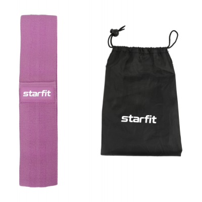 Мини-эспандер STARFIT ES-204, высокая нагрузка, текстиль, фиолетовый пастель