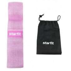 Мини-эспандер STARFIT ES-204, низкая нагрузка, текстиль, розовый пастель