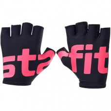 Перчатки для фитнеса STARFIT WG-102, черный/малиновый