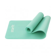 Коврик для йоги и фитнеса STARFIT FM-301 NBR, 1,2 см, 183x61 см, мятный