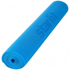 Коврик для йоги и фитнеса STARFIT FM-101 PVC, 0,3 см, 173x61 см, синий