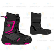 Сноубордические ботинки Bonza Zombie women black/pink
