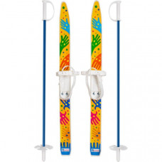 Лыжи детские Лыжики пыжики Ручки с палками (75 см) (12) 330061-00