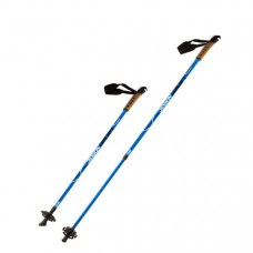 Палки д/скандинавской ходьбы Larsen Nordic Blue раздвижные 90-140см голубой